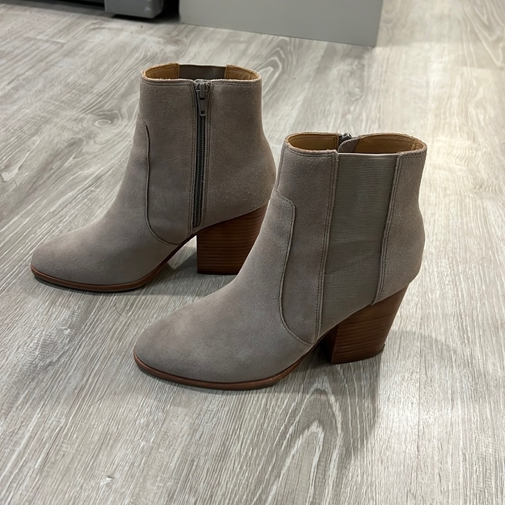Soludos Booties - Tan Suede